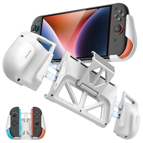 TRANSNOVO Switch 2 カバー 磁気式分体設計 ニンテンドースイッチ2(2025)対応 保護カバー マグネット式JoyCon ケース 着脱簡単 ゲームカード5枚収納 可調整スタンド 人間工学設計 背面メッシュ散? 耐衝撃 耐擦傷 滑り止め P