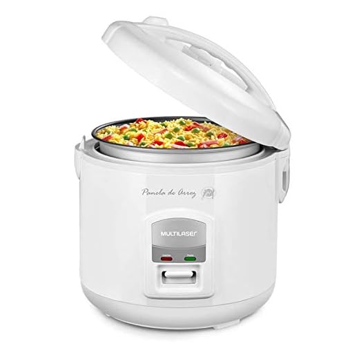 Panela de Arroz Elétrica Gourmet 127V com 400W Capacidade de 5 Xícaras e Indicador de LED Branca Multilaser - CE01