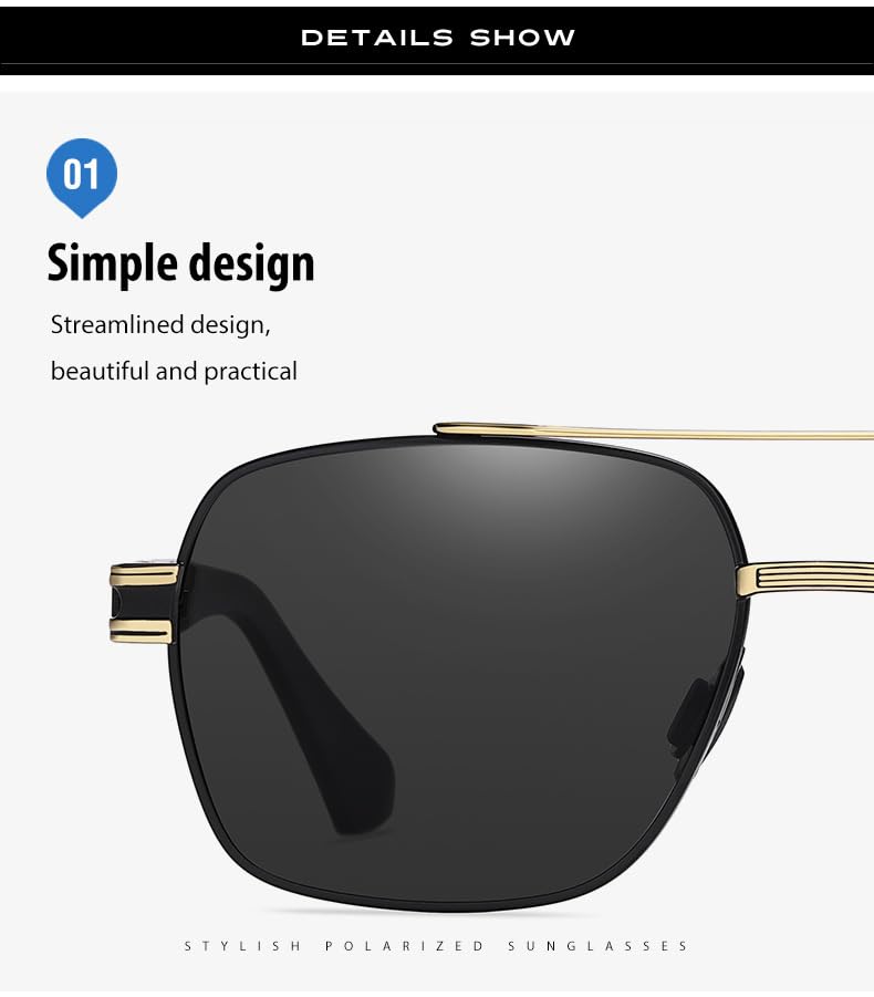 Polarized Sunglasses for Men, Woman Sun Glasses with UV Protection for Driving Fishing Golf4