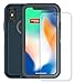 ENCASED Tempered Glass Screen Protector for Otterbox Defender Case - iPhone X/iPhone Xs (case not included) Original MagGlass