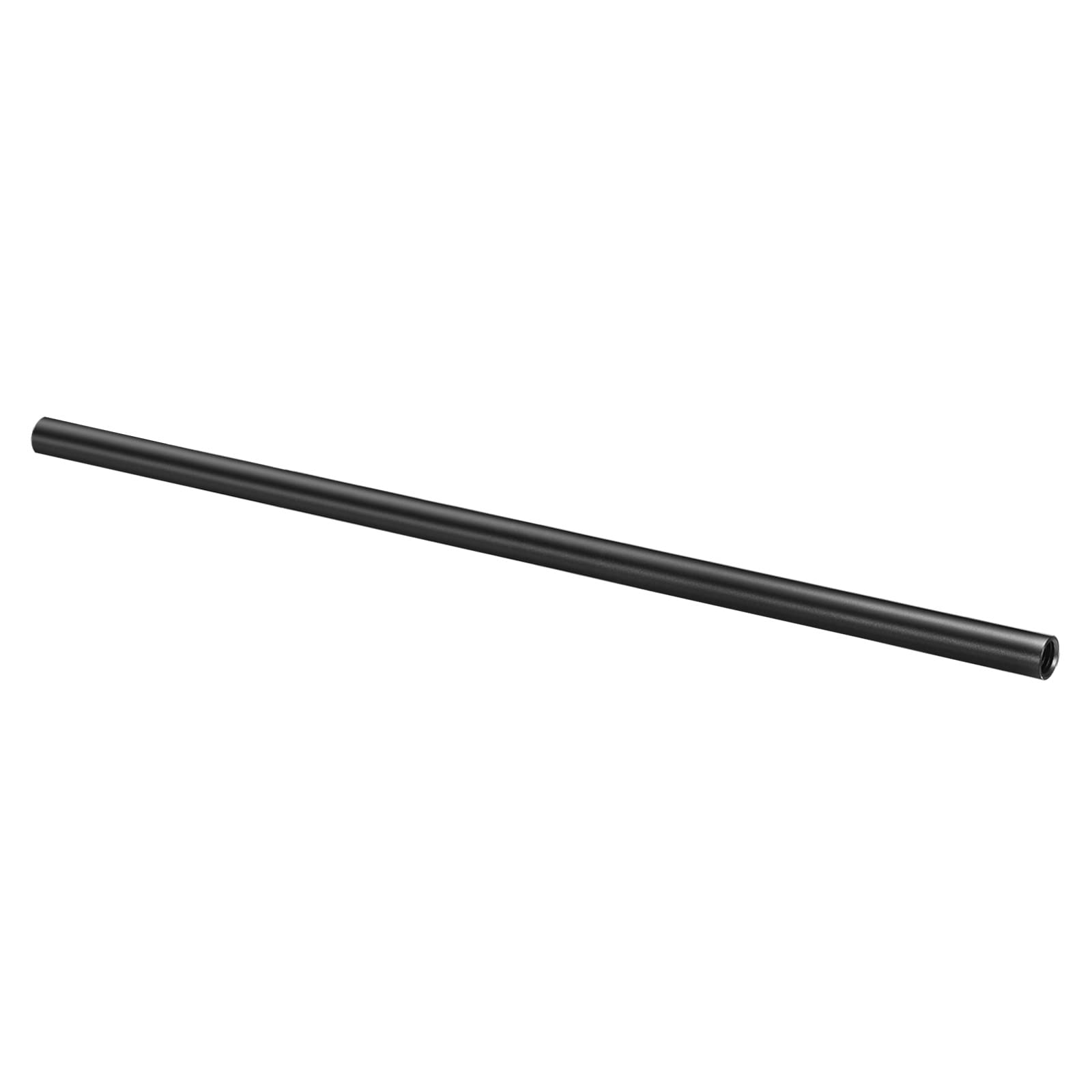 PATIKIL 16 Inch 15mm Rod, Camera Rods with M12 Female Thread Aluminum Alloy for 15mm Rail Support System, Black