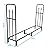 Sunnydaze Indoor/Outdoor 6-Foot Decorative Firewood Log Rack - Powder-Coated Steel Wood and Kindling Holder - Bronze