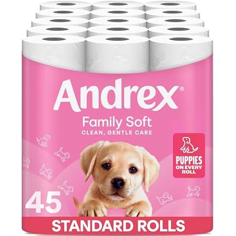Andrex Family Soft Toilet Tissue 45 Rolls Cover