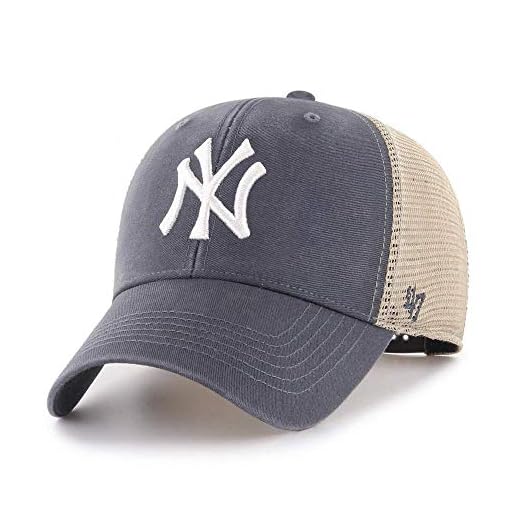 Boné ajustável 47 MLB Flagship Wash Mesh MVP adulto tamanho único, New York Yankees, Tamanho Único