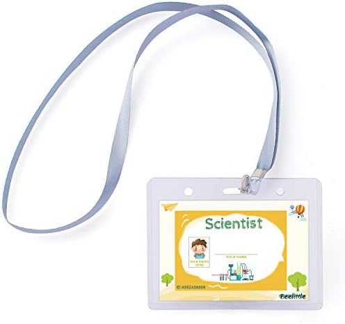Beelittle Science Lab Kit for Kids Children's Scientist Lab Coat with Goggles ID Card Science Experiment Set for Scientist Costume Dress Up Role Play Laboratory Learning Toy for Age 3-10