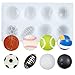 Funshowcase 4 Cavities Balls Cake Decorating Silicone Mold