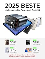 LISEN 84W Zigarettenanzünder USB C Einziehbares Auto SchnellLadegerät Adapter - 2026 Personalisierte Geschenke für Männer Frauen, Auto Zubehör Innenraum Organizer Camping Gadgets für iPhone & Android – Ansicht 6