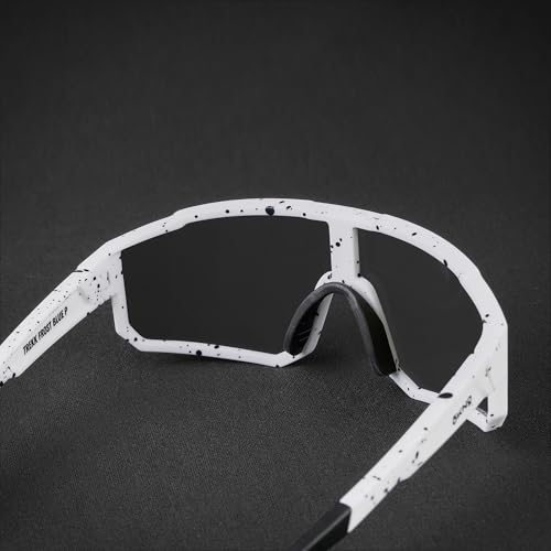 Image of OKNO Eyewearlabs Sunglasses For Men & Women | Polarized Sports Over-Sized Unilens Wrap-Around Branded Stylish Spectacles | 100% UV Protection Shades | Cricket Sports Cycling Driving Trekking & More