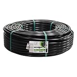 Jardibric - Tuyau Goutte à Goutte Non Percé Ø 13 x 16 mm - Couronne 100 m en PE Noir pour Irrigation