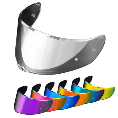 Image of PSLER Sedici Strada 2 Visor - Sedici Strada 2 and Strada 3 Face Shield Motorcycle Helmet visor Accessories Replacement for LS2 FT2 VECTOR Sedici Strada 2 Strada 3 FF801 FF397,Transparent Siver | Impact-Resistant ,UV400 Protection, Motorcycle Tinted Face Shield for Strada 2 Strada 3 FF801 FF397,Visor Replacement