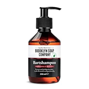 Baardshampoo, baardzeep, Baardwas 200 ml, Baardreiniging en -verzorging – natuurlijke cosmetica van BROOKLYN SOAP…