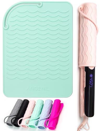 Image of ANGENIL Heat Resistant Silicone Mat for Curling Iron Mat, Flat Iron, Crafts