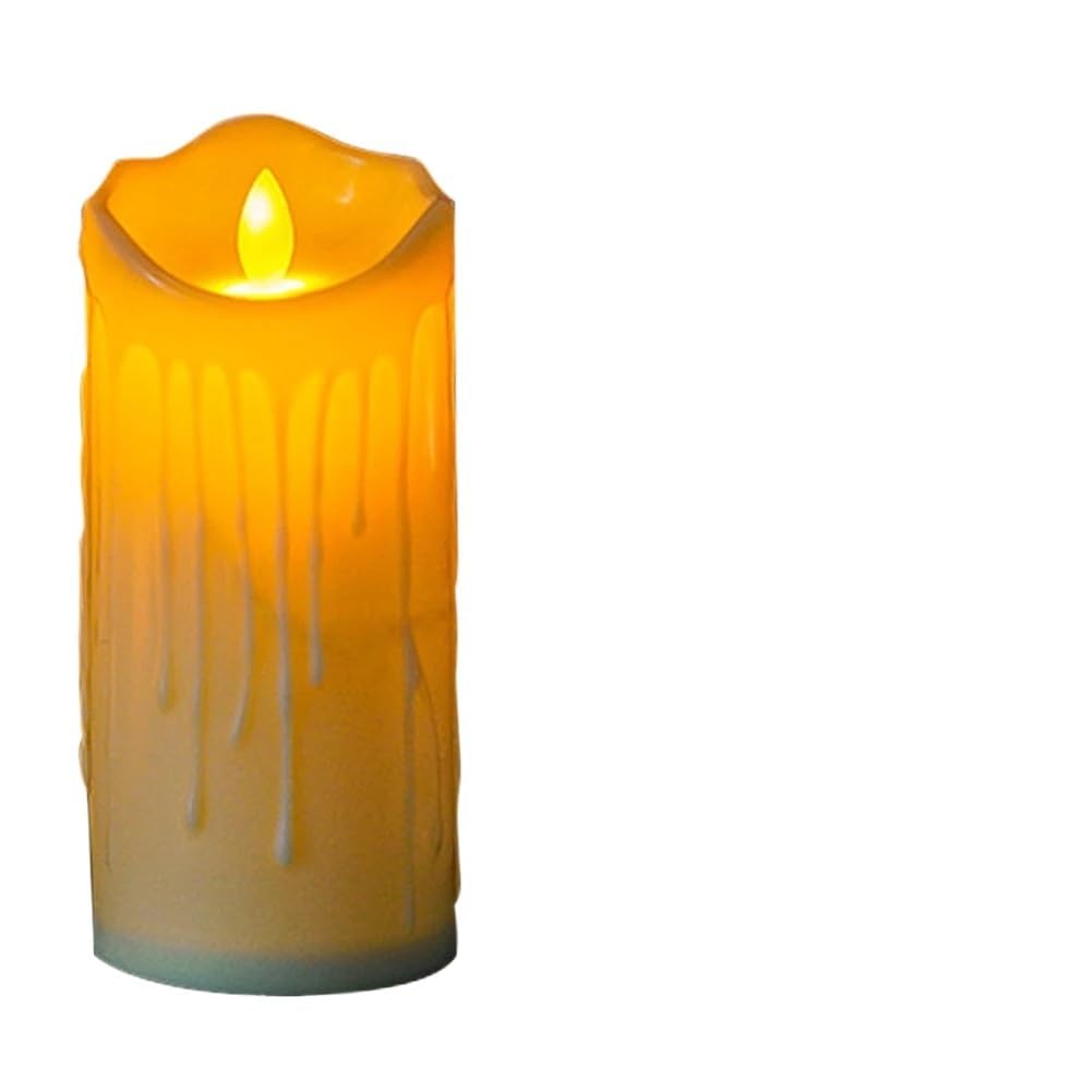 TANGSIYANG Led Candles LED Candles Light Flameless Flickering Tealight Candle Lamp Decorative Decoration(5.0x13.0cm)