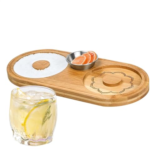 Glass Rimmer, cóctel Rimmer | Salt and Sugar Dish Lemon Drop Sugar Rimmer para cócteles | Herramienta de barman, azúcar que atiende a los accesorios de fiesta de la junta para