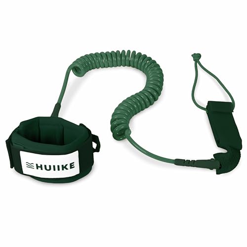 HUIIKE Leash Paddle Réglable en Spirale Leash Surf et Bodyboard