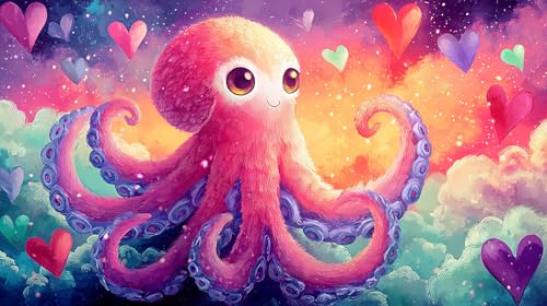 Rompecabezas imposible de pulpo, obra de arte de 1000 piezas con encaje de precisión