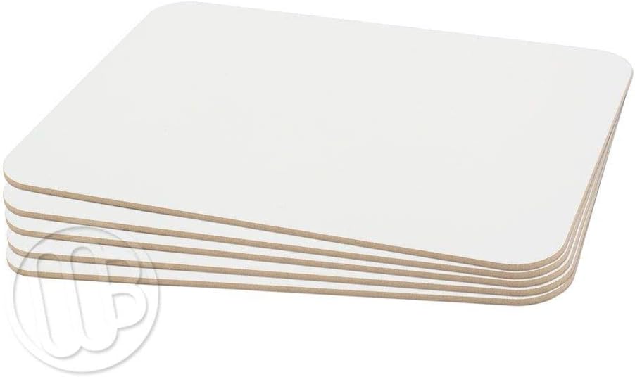 60-Pack Dry Erase Lapboards 9" x 12" x 1/8" Thick UV Coated Whiteboard, Safe Bull-Nosed Edges and Durable Dry Erase Surface, Perfect for Students and Teachers Alike, Long-Lasting, No Ghosting
