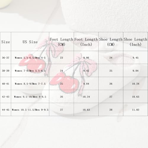 Fluffy cherry and strawberry slippers cozy fuzzy indoor shoes for women and men cute fruit house slippers gift2