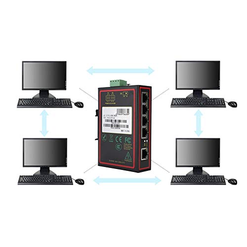 Schakelaars, 5-poorts gigabit 5-poorts gigabit-computeraccessoires met laag verlies Sterke prestaties voor industriële… - Afbeelding 5