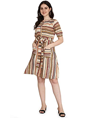 Image of GRECIILOOKS Women's A-Line Rayon Mini Dress