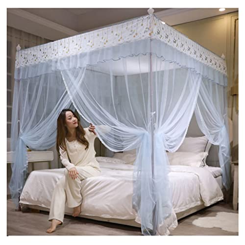 Mosquitera de cama de 155x200 cm con soporte de aluminio resistente 2