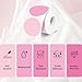 YEGAWEN 2 Inch Round Thermal Label Stickers, Pink Gradient Circle Thermal Stickers Labels, Direct Thermals Printer Label for Logo Design-300 Sheets/1 Roll