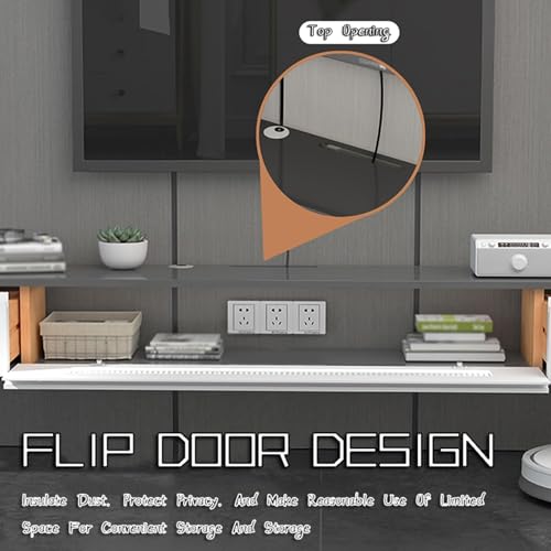 Meuble TV flottant moderne console haut de gamme au design épuré - 3