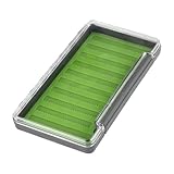 rockible Fly Box Tackle Case for Bass Trout Gear Portable Easy Grip Lightweight Organizer Clear Lid Fly Fishing Lures Box Waterproof, B, XL