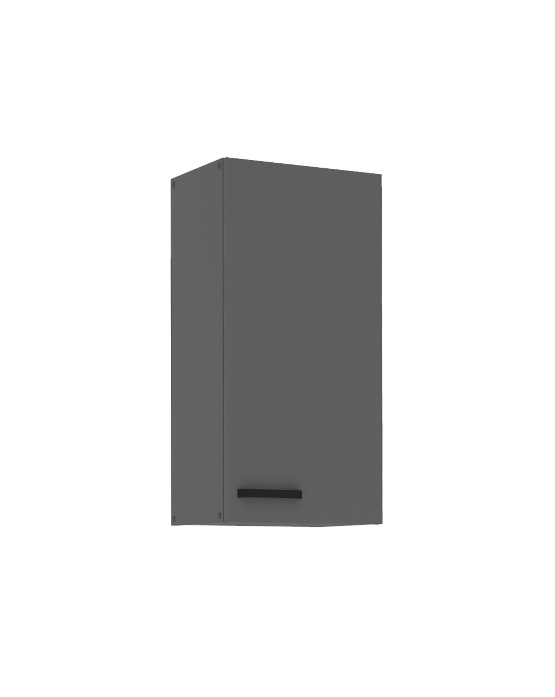 Kuechen-preisbombe Küche Nessa Hängeschrank 45 cm Anthrazit Küchenzeile Küchenblock Einbauküche