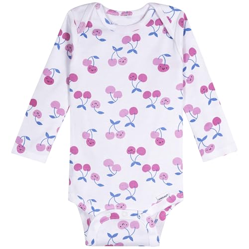 Image of Onesies Brand Unisex Baby 6-Pack Long Sleeve Bodysuits - Breathable Cotton One-Piece Outfits for Newborns & Infants