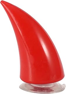 Chifres do diabo vermelho - capacete de motocicleta de rosto inteiro Chifre do diabo com ventosas Acessórios de capacete à prova d'água Chifres do diabo grandes para capacete (vermelho)