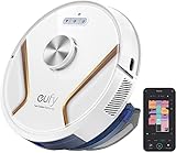 eufy door Anker RoboVac X8 Hybrid, Robotstofzuiger met lasernavigatie, 2-in-1: stofzuiger en dweil,2 x 2000 Pa zuigkracht, iPath-lasernavigatie, AI. Map 2.0-technologie, dubbele turbine, wifi, BoostIQ
