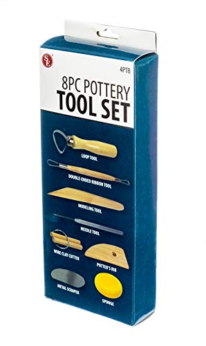 Pottery Tool Kit 8 Pc Essentials