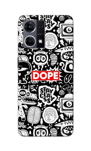 Image of Printed Hard Back Cover Case for Oppo Reno7 4G | Oppo Reno 7 4G Back Cover (Mixed Cartoons) -1111