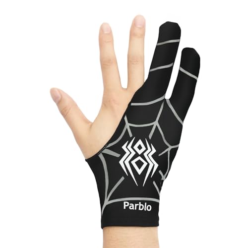 Image of Parblo Artist Two Fingers Glove Anti-Skid Drawing Glove for Laptop,Graphic Tablet, Universal for Left and Right Hand