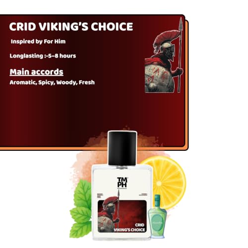 Image of TMPerfumehouse CRID Viking's choice EDP for Men | Fresh, Wood & Long Lasting Perfume Spray | Aromatic, Freshspicy & Green Fragrance | Luxury Gift for Him | TMPH | 50ml