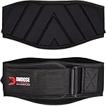 DMoose Fitness Neoprene Weight Lifting Belt - Adjustable 6" Gym Support for Stability & Lumbar Support - Sweat Resistant Weightlifting Belt for Men & Women for Squats, Deadlifts & Bench Presses