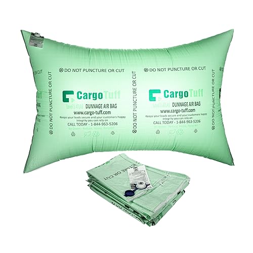 IDL Packaging 48" x 72" Dunnage Airbags, Woven Polypropylene, Level 1 (Pack of 5) - Fill The Void in Trucks and Intermodal Shipments, Reusable - Load Securement Airbags for Container Stuffing
