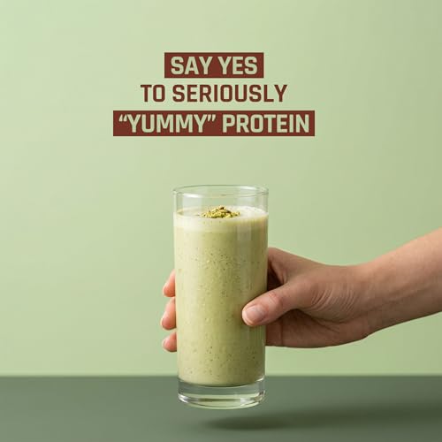 Image of Naturaltein YES Protein 1kg | Fermented Yeast Vegan Protein Powder |Pista Kulfi Flavour| 25 g Protein | No Added Sugar | Naturally Sweetened | Digestive Enzymes | Heavy Metal Tested | 28 Servings