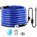 75FT Heated Water Hose for Rv, (5/8" ID) Hose Water Heater with Energy Saving Thermostat to Keep Water Running in Down to -45? Lead and BPA Free Designed for RV/Camper/Home/Garden