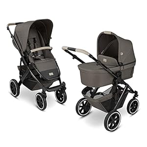 ABC Design 2 in 1 Kinderwagen Salsa 4 Air Diamond Edition – Kombikinderwagen für Neugeborene & Babys – Inkl. Sportsitz Buggy & Babywanne – Radfederung & Luftreifen – Farbe: herb