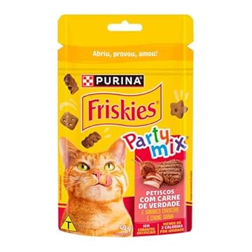 Purina Friskies® Party Mix® Petiscos Para Gatos Carne 40G