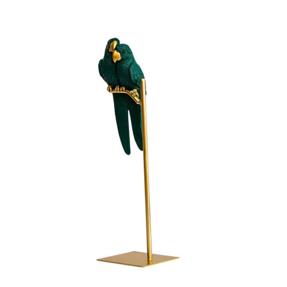 Oiseau perroquet en résine scandinave déco maison bureau salon