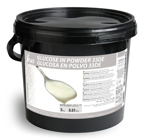 Sosa Glucosa en polvo 33DE - Previene la recristalización del azúcar en caramelos y gominolas - Cubo 3kgs