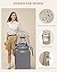 LOVEVOOK Handgepäck Rucksack, 17.3 Zoll Rucksack Handgepäck Flugzeug, Groß Reiserucksack Damen Spritzwasserfest, 40L Travel Backpack für Reise und Business, Urlaub Must Haves - Khaki Beige