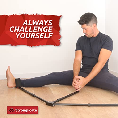 Strongforte Comfortable Leg Stretcher - Stainless Steel Leg Split Machine - Boosts Range Of Motion And Stretching Flexibility - Adductors Stretch - Pole Dance thumb #7