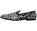 Amali Fabian, Men's Slippers - Mens Loafers - Slip On Shoes -Sequin Shoes, Embroidered Smoking Slipper, Fashion, Designer - Mens Dress Shoes, Navy Size 8.5