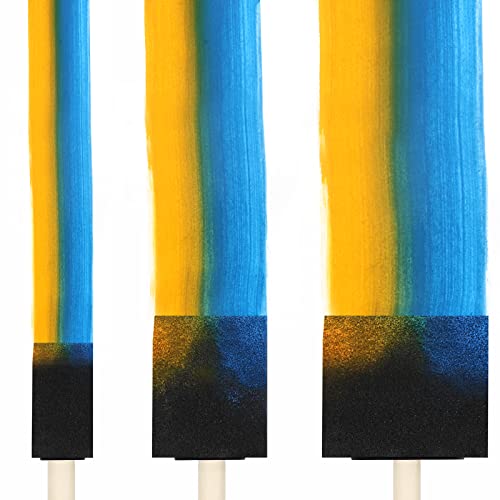 24 Pcs Foam Brush Set, Foam Paint Brushes, Wood Handle Sponge Brushes For Painting, Foam Brushes Sponge Paint Brush For Staining, Varnishes, And Diy Craft Projects (1'', 2'' And 3'') #TOP4