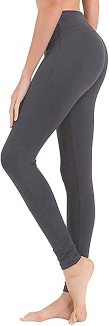 HLTPRO Women's Leggings High Waist Tummy Control Gym Leggings Opaque Yoga Pants Buttery Soft Elastic Slim Fit Comfort Trousers Tights Workout Running