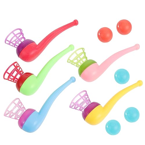 NUOBESTY 20 Piezas De Juego De Bolas De Pipa De Soplado Flotante Pelota De Soplado Divertida Pelotas De Juguetes Juguetes De Soplado De Juguetes De Silbatos De Pipa De Soplado